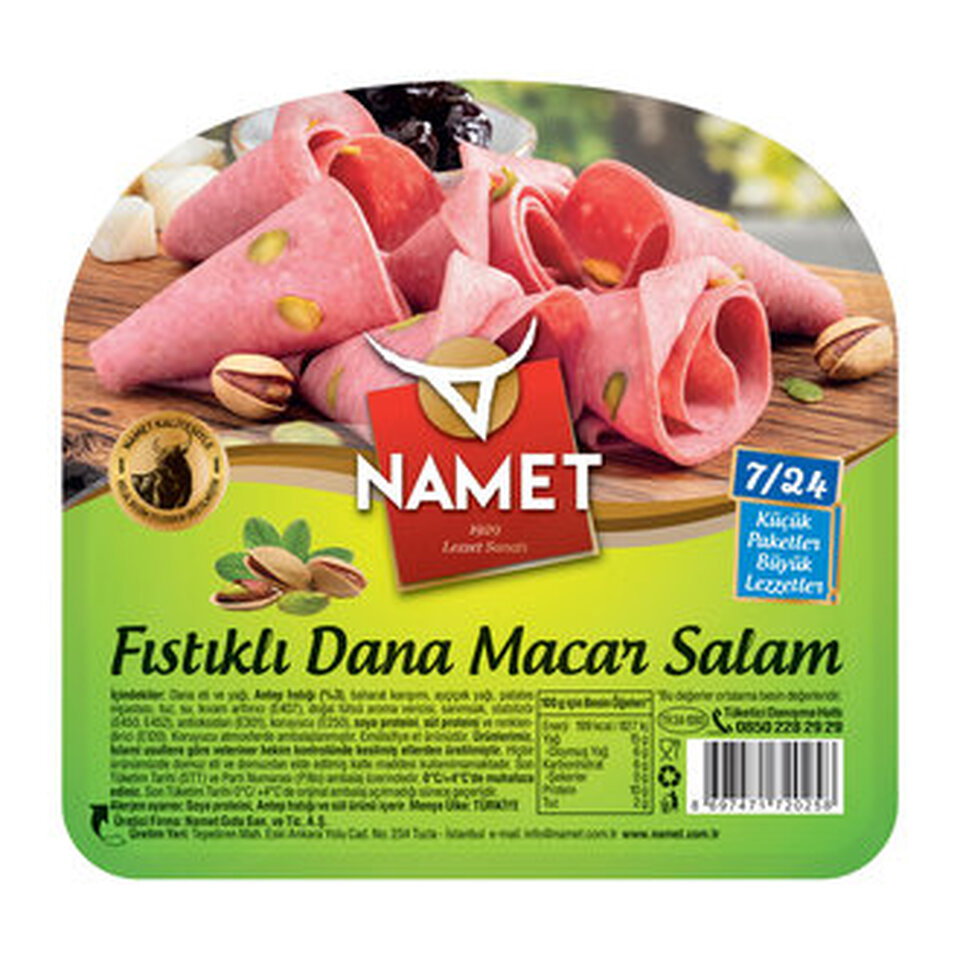 NAMET FISTIKLI DANA MACAR SALAM 7/24 50 GR.